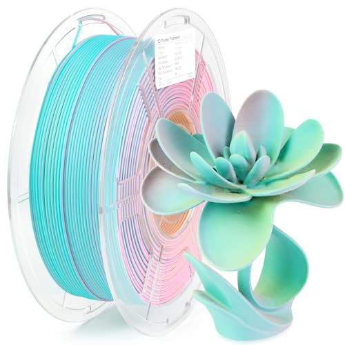 Clear Multicolor PLA 3D Printer Filament 1KG X829523