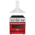 30 in. Dual Fuel Range and Range Hood Appliance Package K978144