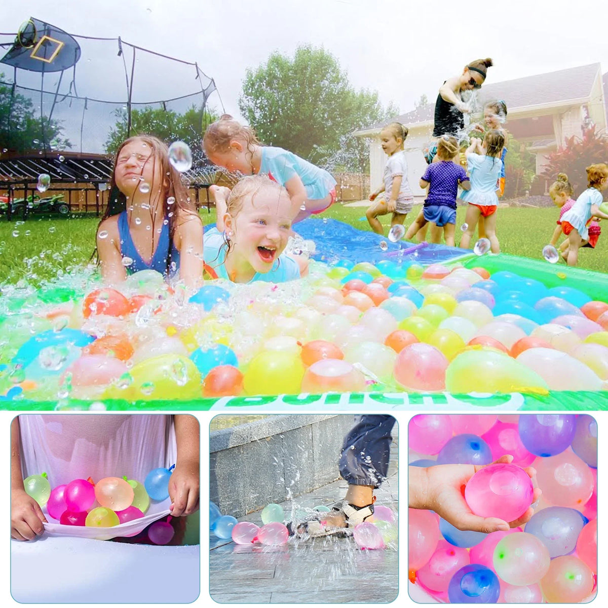 1200Pcs Multicolor Self Sealing Water Balloons D43355