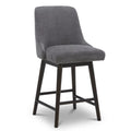 26 inch Swivel Upholstered Fabric Barstool T948