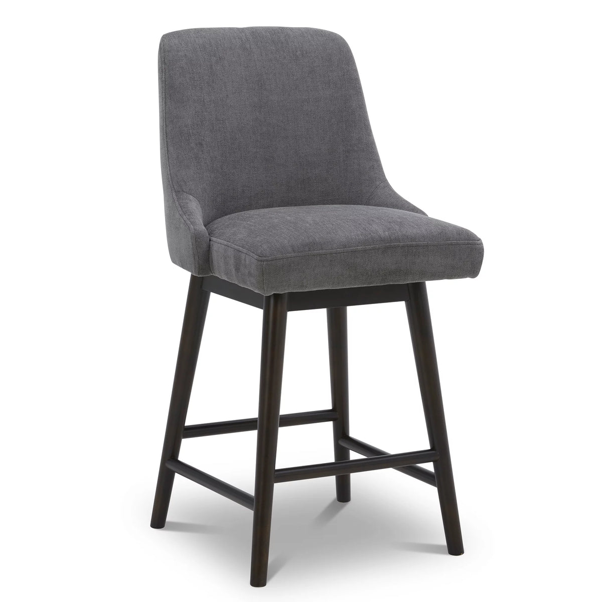 26 inch Swivel Upholstered Fabric Barstool T948