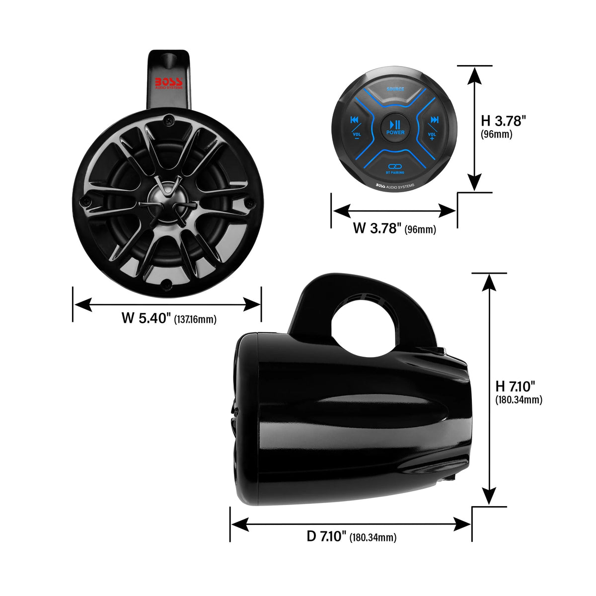 Marine ATV UTV Audio Stereo System I8722
