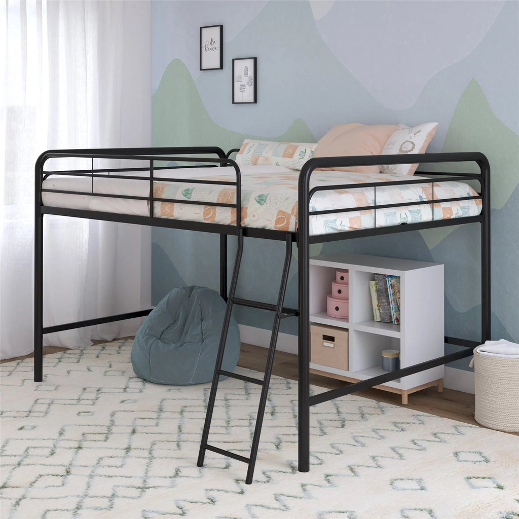 Black Full Metal Loft Bed M524197
