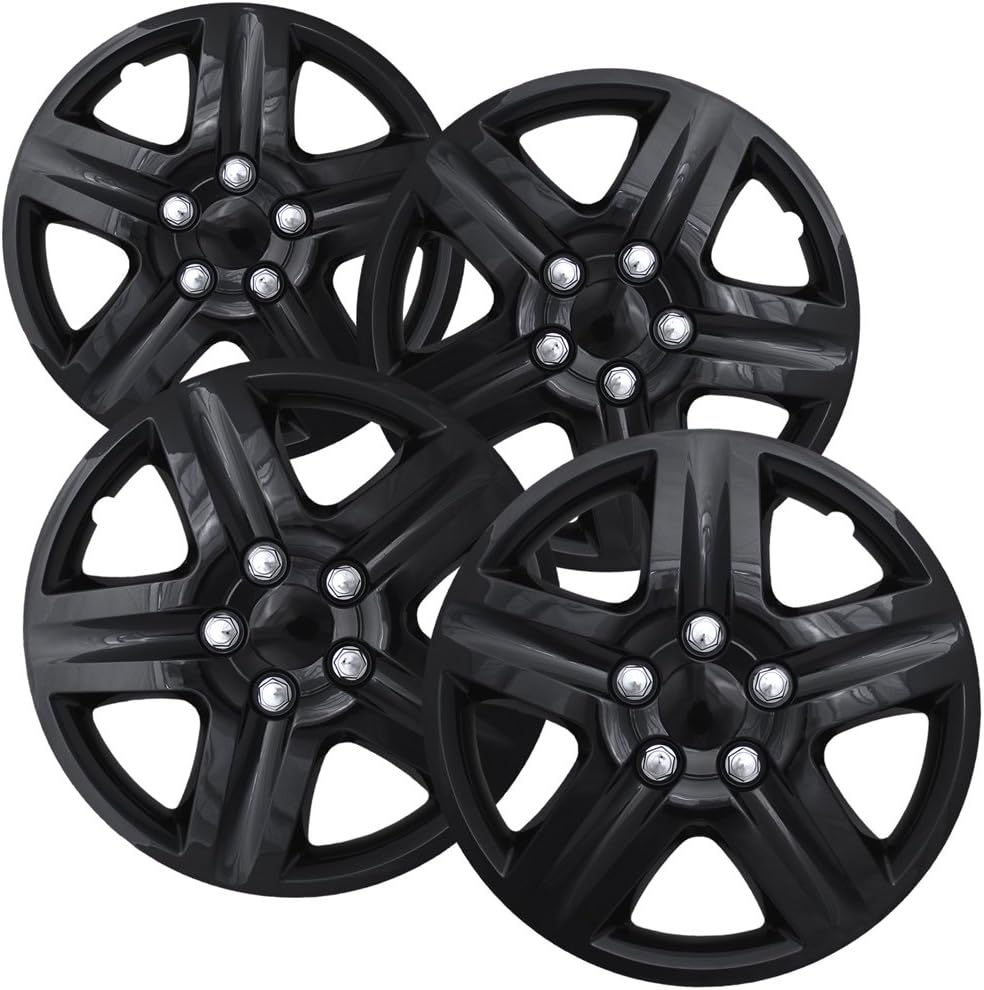 16 inch Black Snap On Wheel Covers Pack of 4 K290