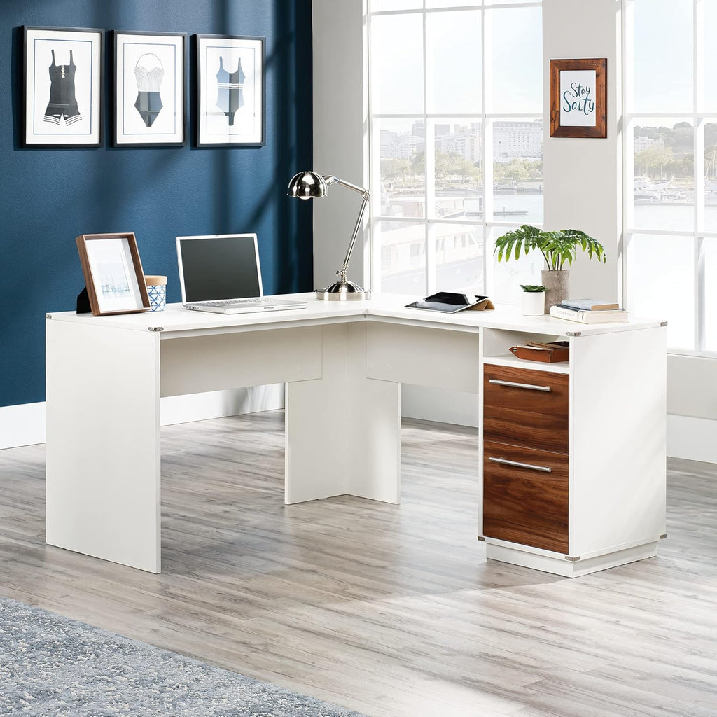 L-Desk, Pearl Oak Finish Z5528