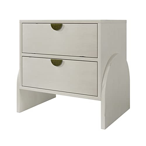 Antique White Rubber Wood Double Dresser R18915