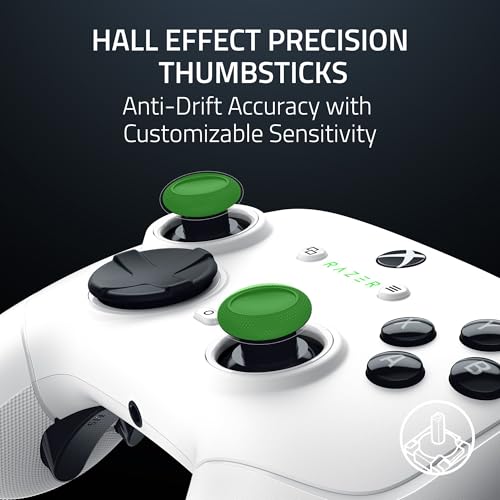 White Wireless Gaming Controller with 6 Remappable Buttons L776750