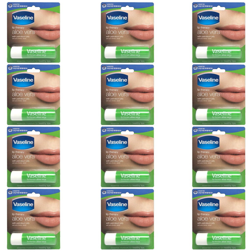 Pack of 12 Aloe Vera Lip Balm, 4.8 g W13969