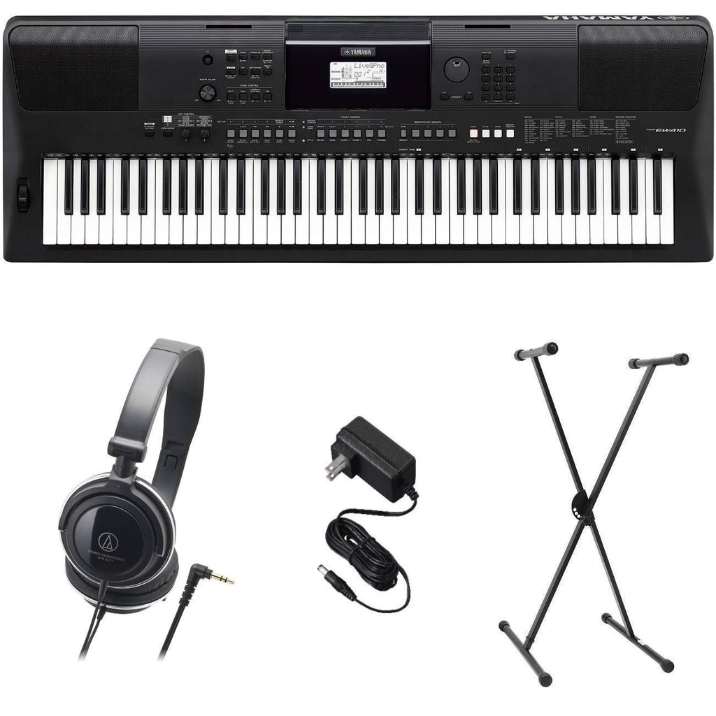 Premium Keyboard Pack with Power Supply, Stand, and Headphones L6546