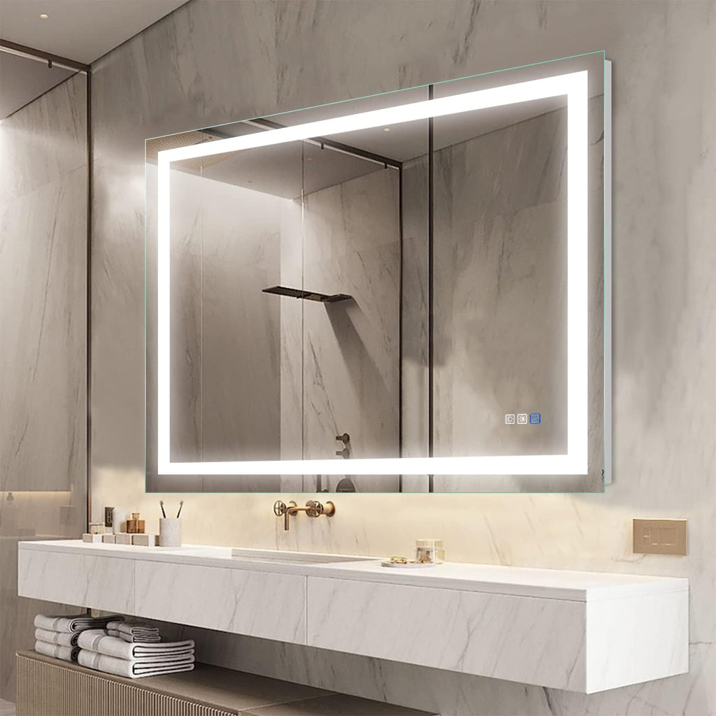 40×24 Inch LED Anti-Fog Dimmable Bathroom Mirror S4890