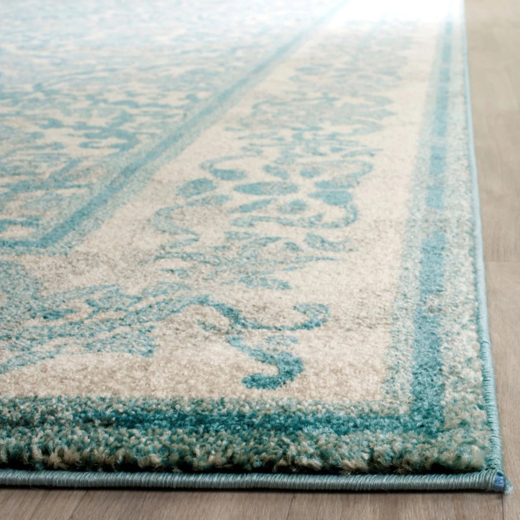 Ivory Gold Bordered Area Rug 10' x 14' X170