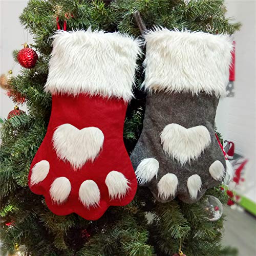 Plush Plaid Christmas Stockings C7197