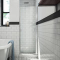 Semi-Frameless Swinging Shower Door Polished Chrome D33228
