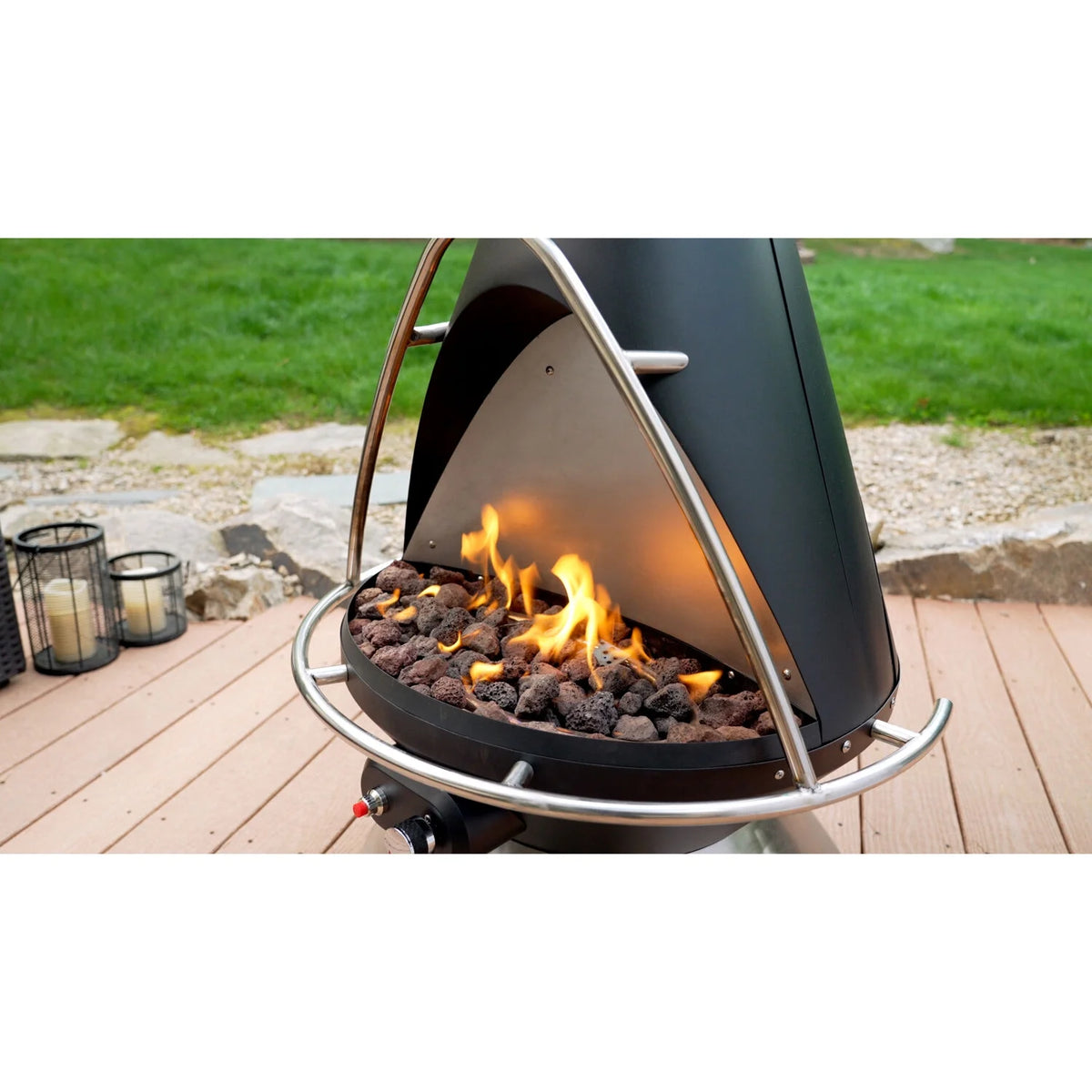 Propane Fire Pit with Tip-Over Safety Switch D273