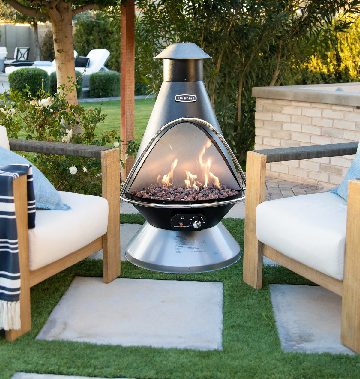 Propane Fire Pit with Tip-Over Safety Switch D273