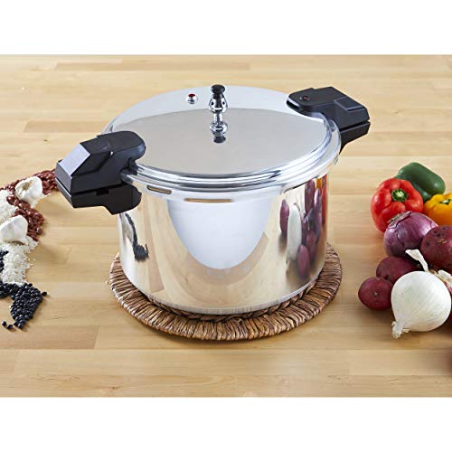 16-Quart Silver Aluminum Pressure Cooker C141557