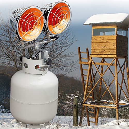 Silver 15000 BTU Propane Tank Top Heater E47252