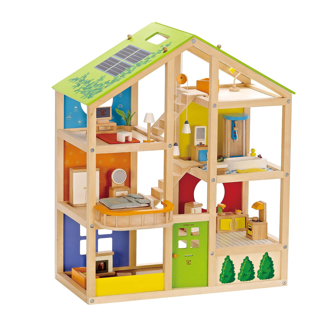 3 Story Wooden Dollhouse S9317