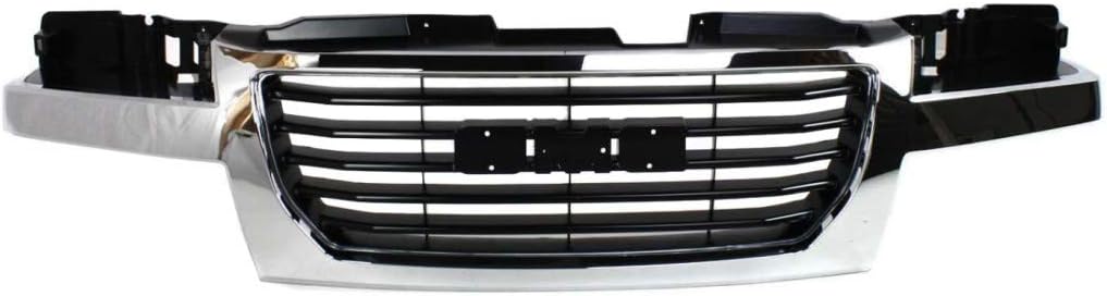 Grille Assembly Chrome Shell Black Insert Plastic D70864