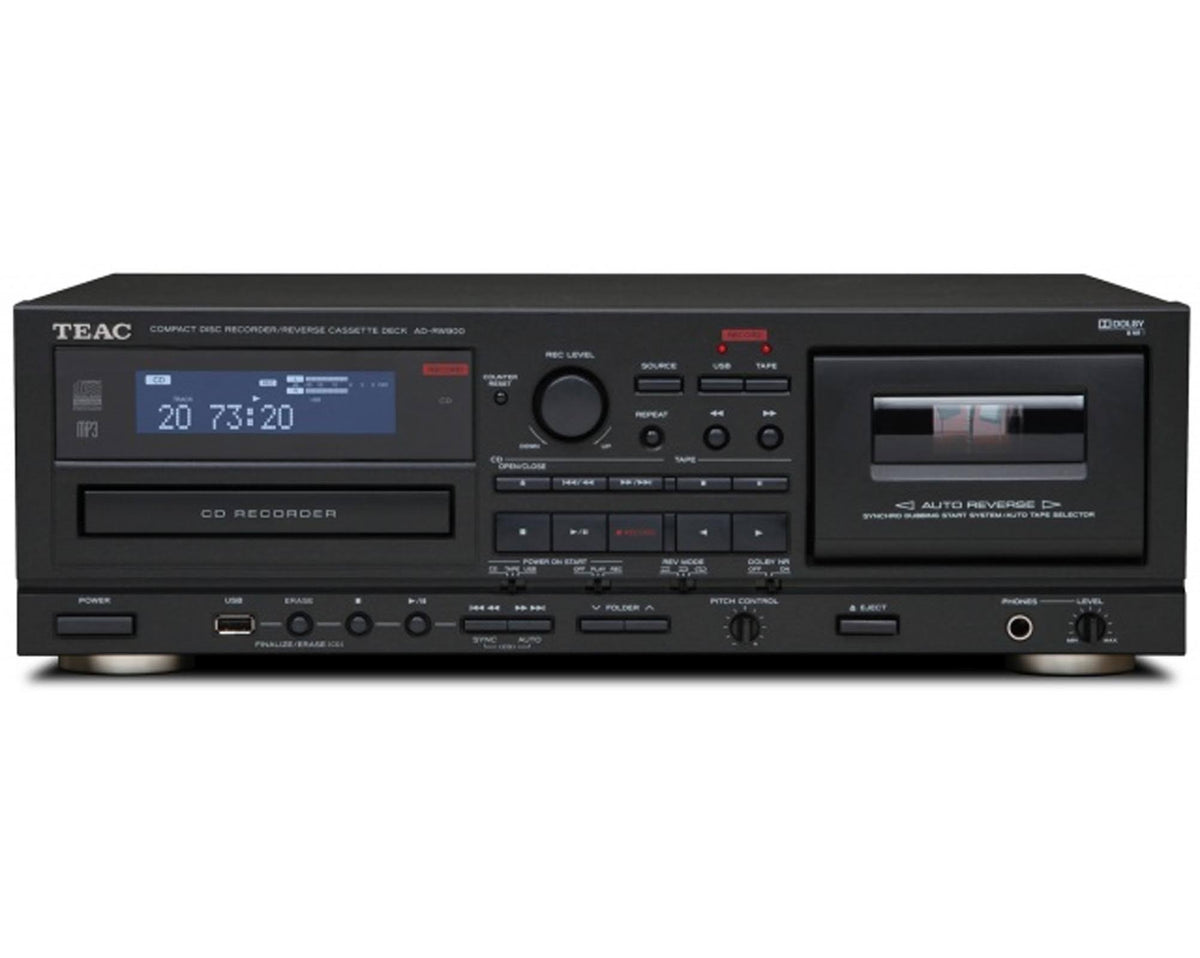 Black CD Player Cassette Recorder K911594