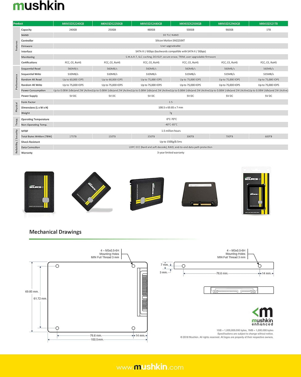 2TB 2.5 Inch SATA III Internal Solid State Drive X50562