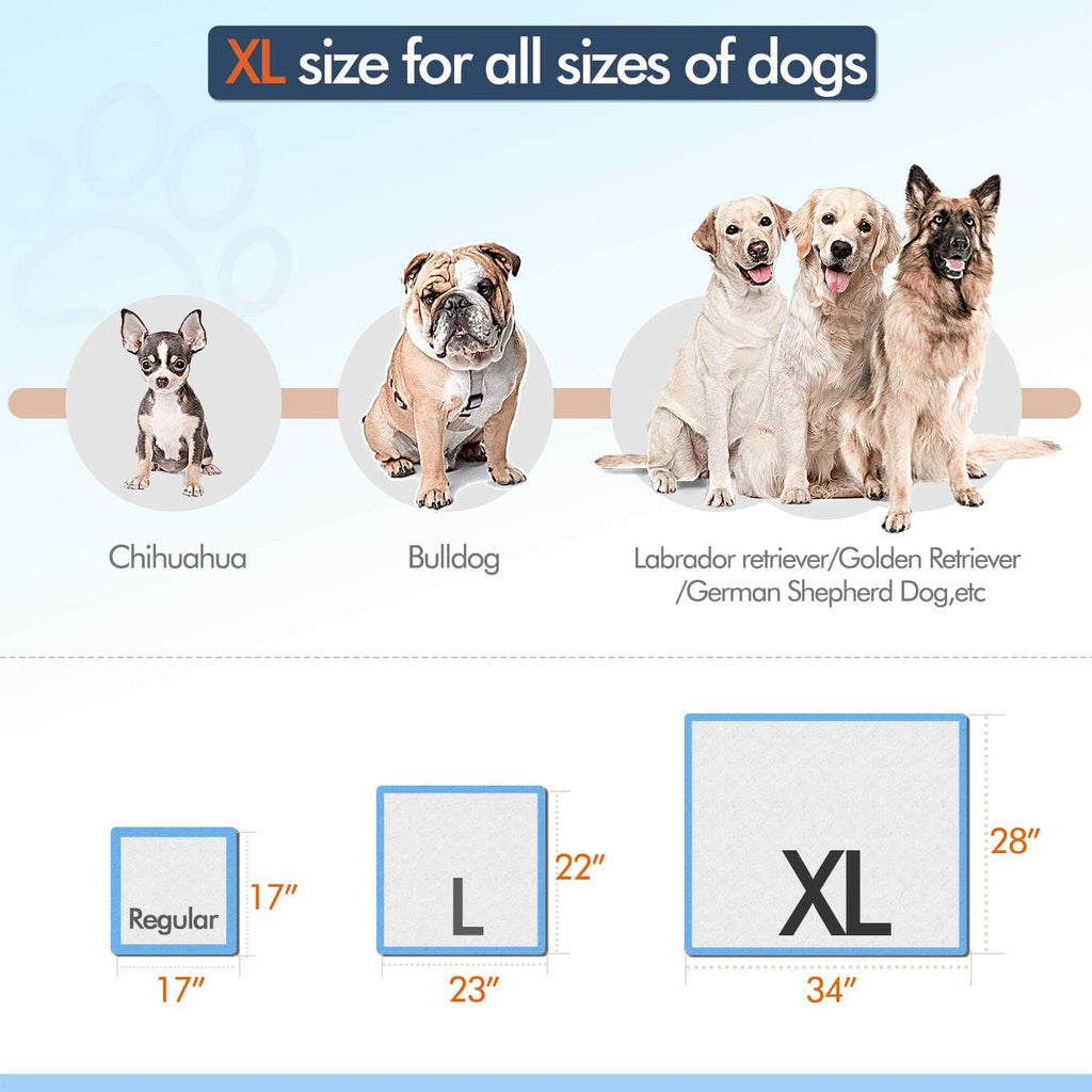 XL 28x34 Disposable Polymer Quick Dry Pet Training Pee Pads C2502
