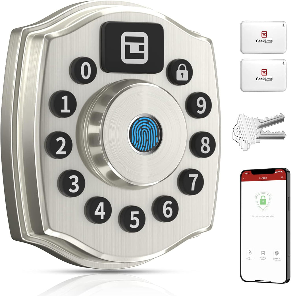 5-in-1 Keyless Entry Deadbolt Smart Lock Pack of 2 H145957