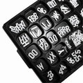 White Helvetica Letters W142