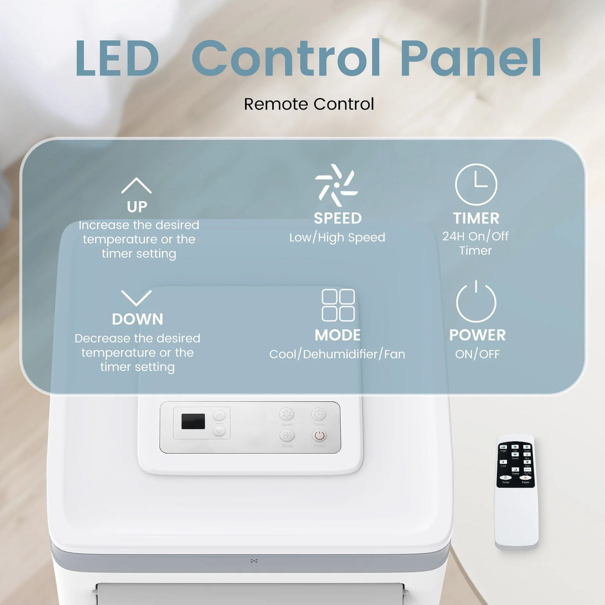 8000 BTU Portable Air Conditioner Y6081
