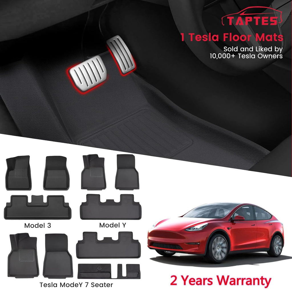 7 Seater Waterproof Floor Mats for Tesla Model Y T5675