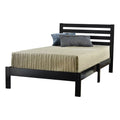Black Twin Platform Bed C9061