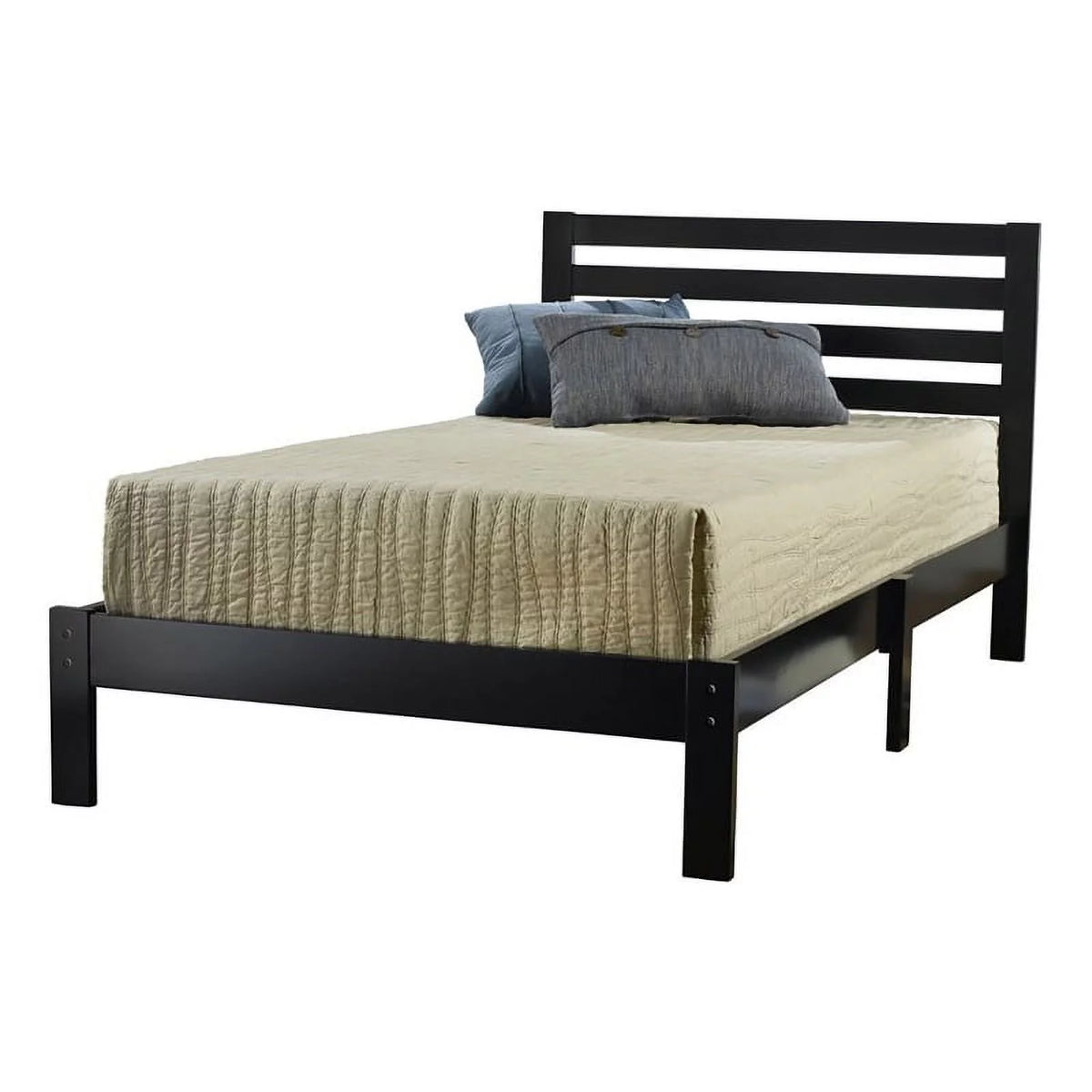 Black Twin Platform Bed C9061