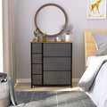 Cool Gray 7 Drawer Fabric Dresser E780