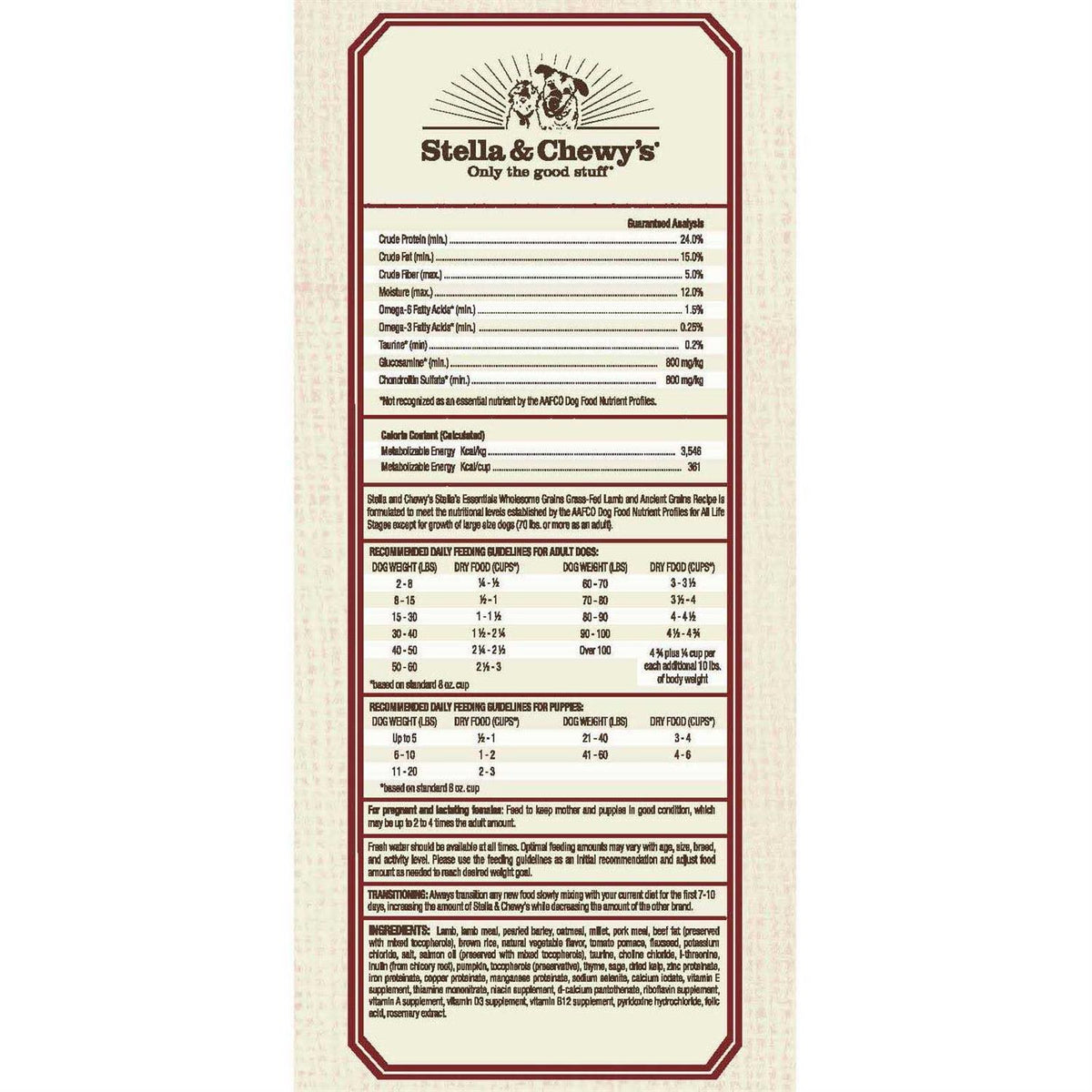 Ancient Grains Recipe Dog Food X6436