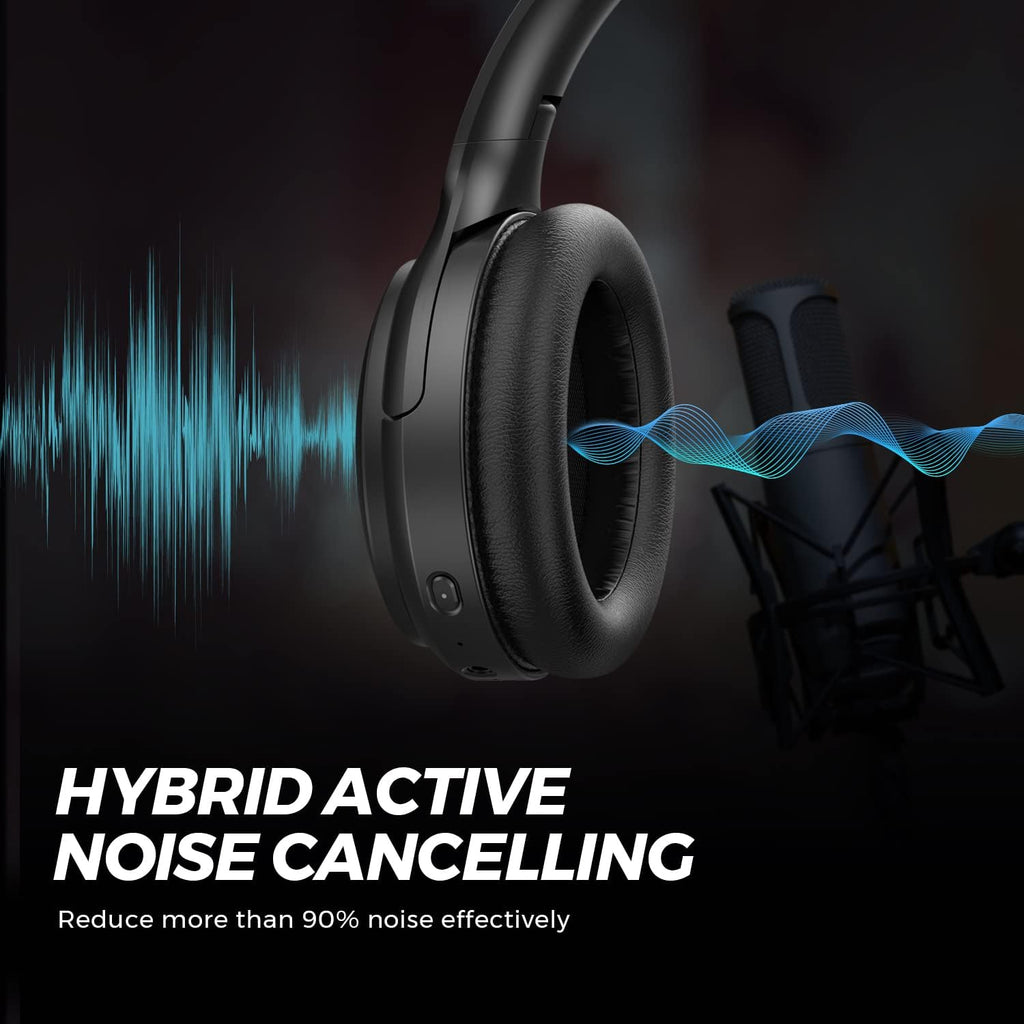 Hybrid Active Noise Cancelling Over Ear Bluetooth Headphones B828451