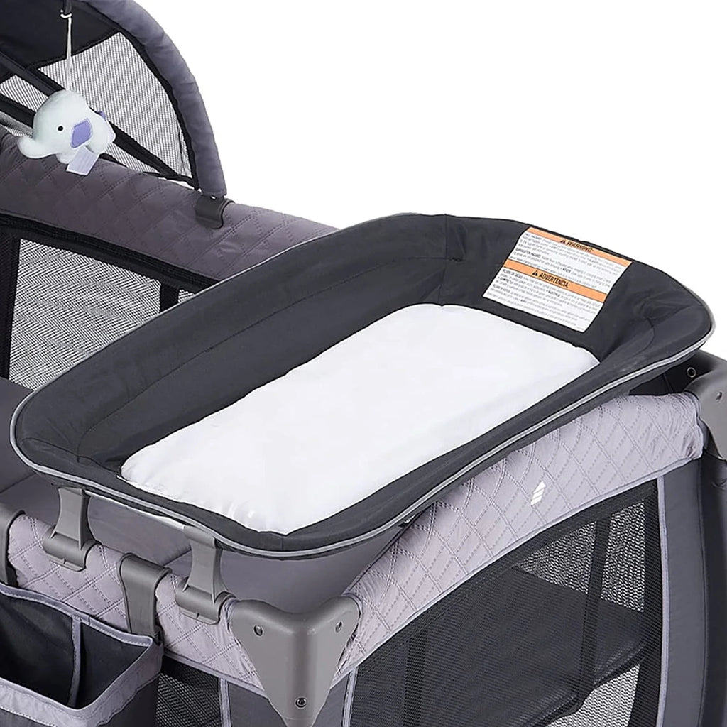 Portable Baby Play Yard with Wheels, Canopy, Changing Table X6600