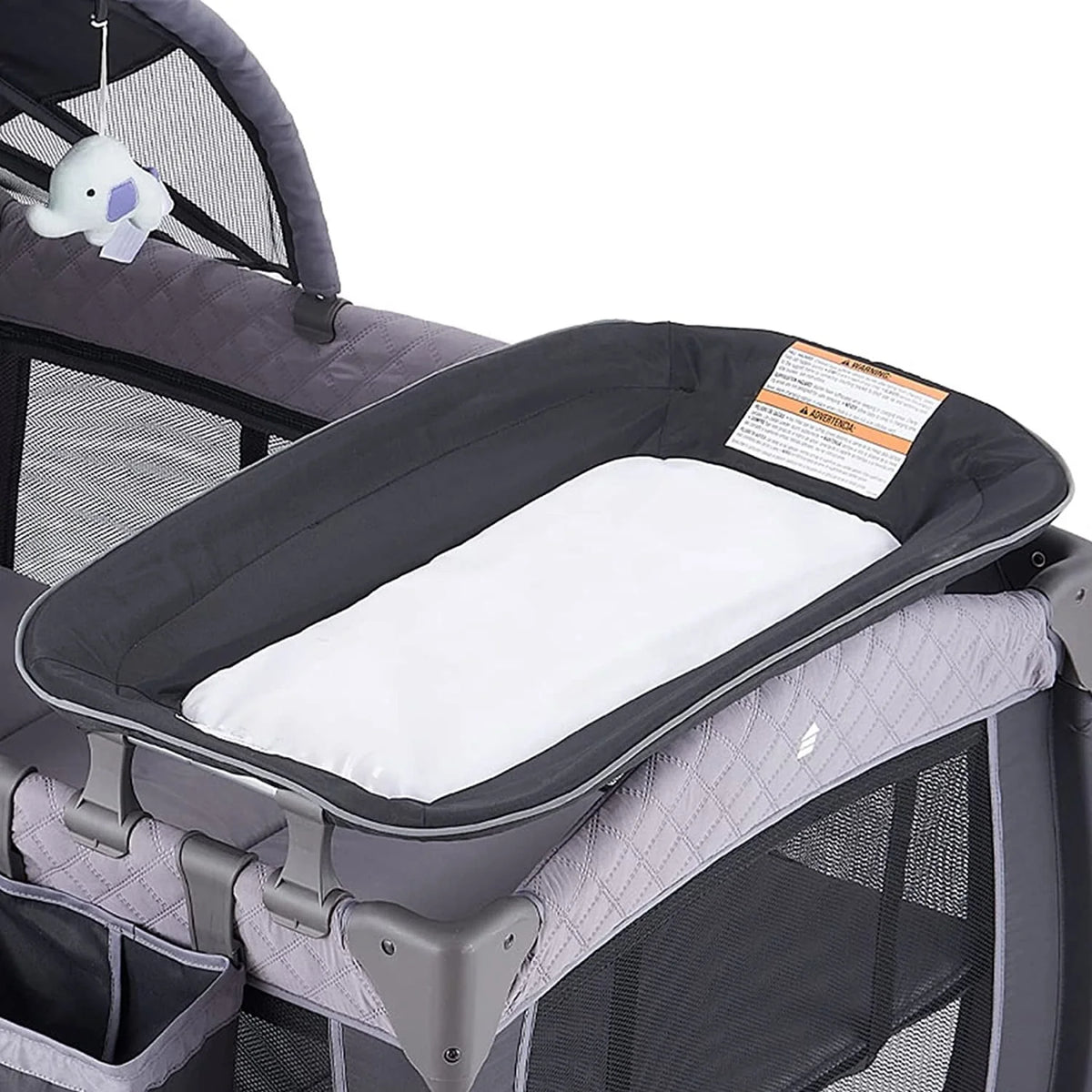 Portable Baby Play Yard with Wheels, Canopy, Changing Table X6600