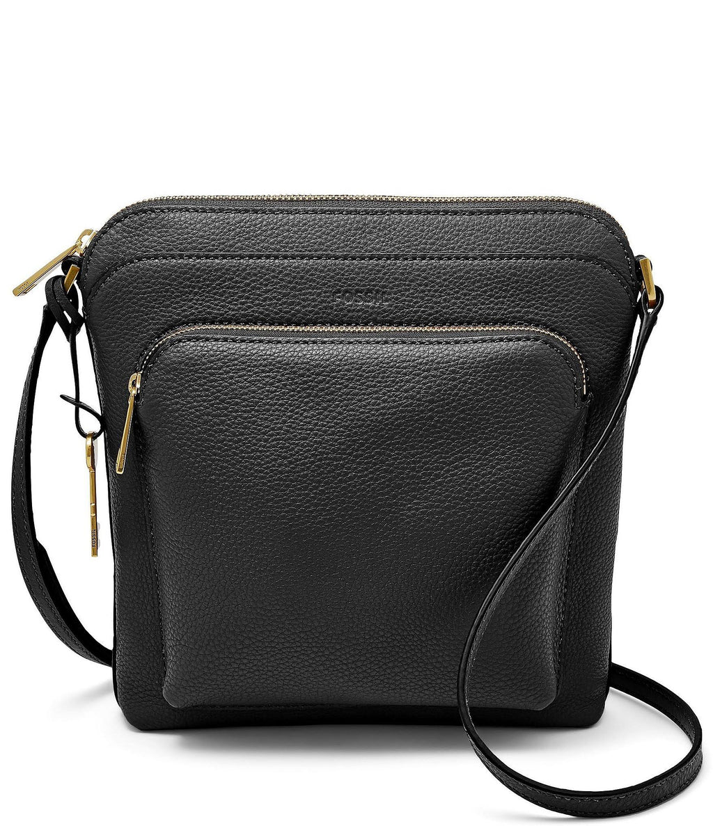 Black Leather Crossbody H98585