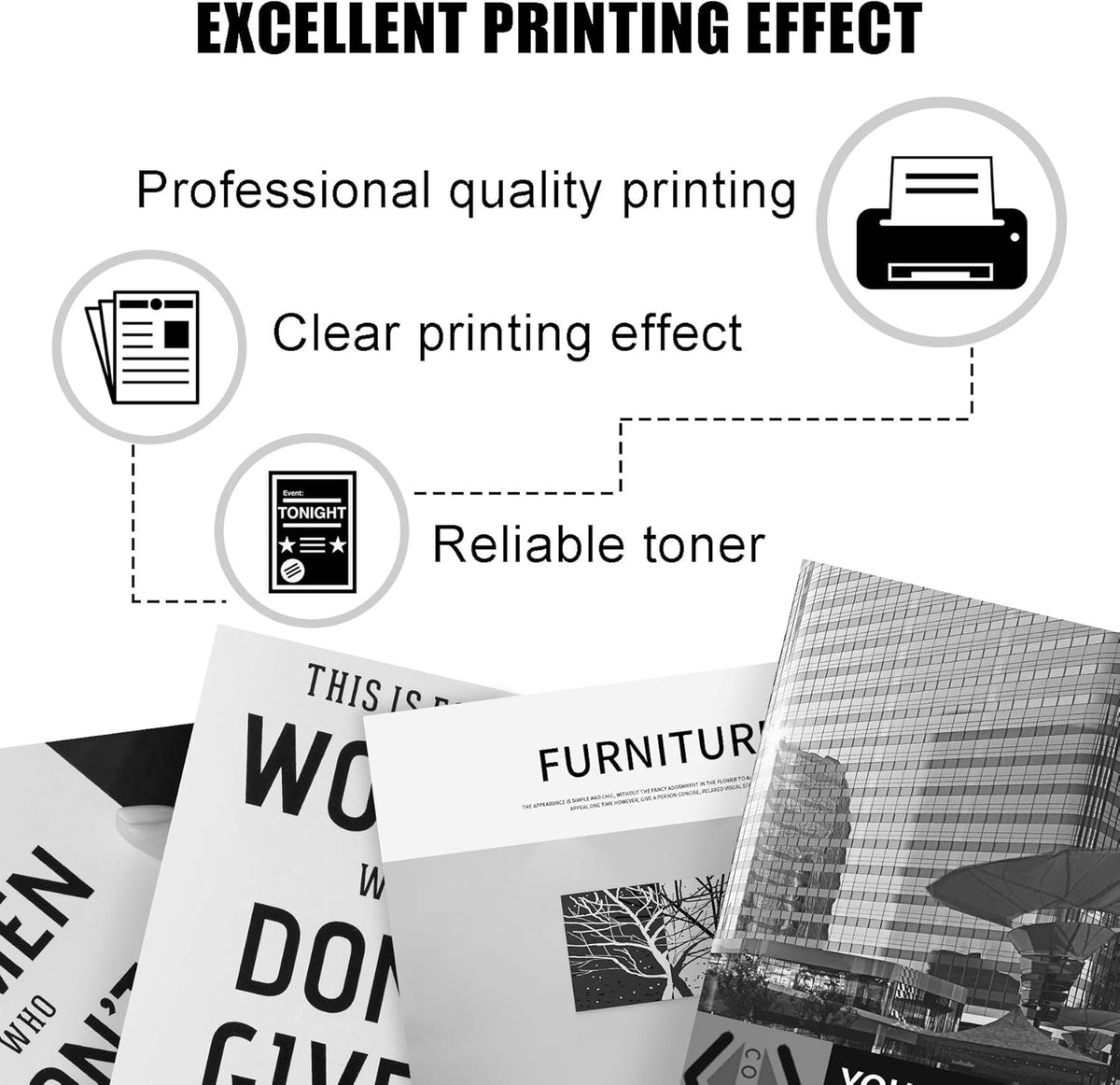 1 Pack Black Toner Cartridge B13610
