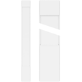 Plain PVC Pilaster with Standard Capital & Base (Pair) B278