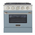 30 Pro-Style Natural Gas Dual Fuel Range with 4 Burners in Light Blue A83063