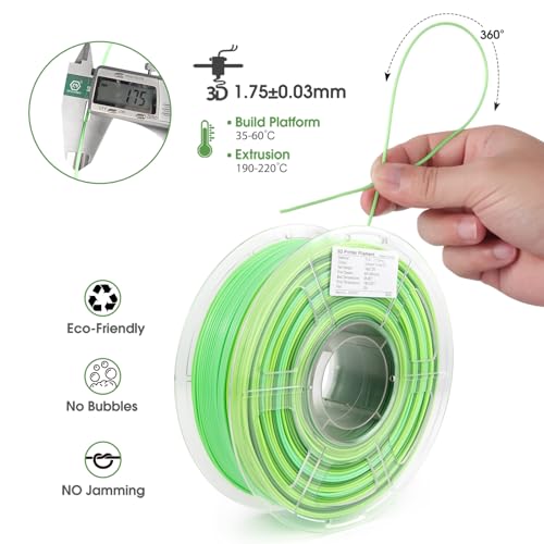 Clear Multicolor PLA 3D Printer Filament 1KG X829523
