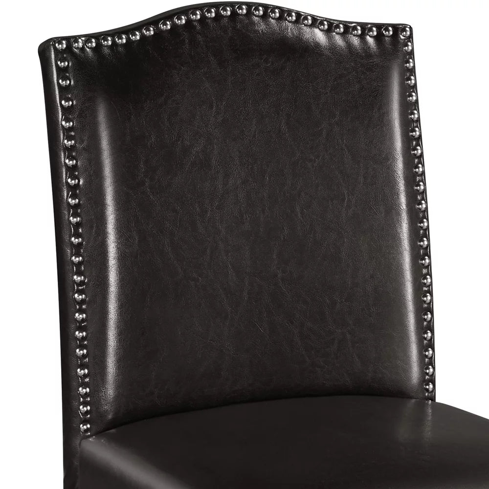 Brown Faux Leather Dining Chairs M93261