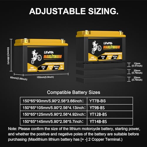 12V 12Ah 720A Lithium Powersports Battery with Smart BMS Z63722