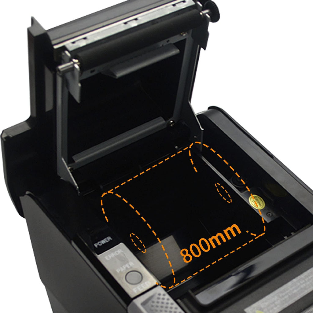 Commercial Direct Thermal Receipt Printer Auto Cutter USB Serial Ethernet 80MM F773324