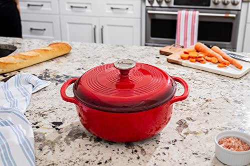 4.5 Quart Enameled Cast Iron Dutch Oven with Lid Q385