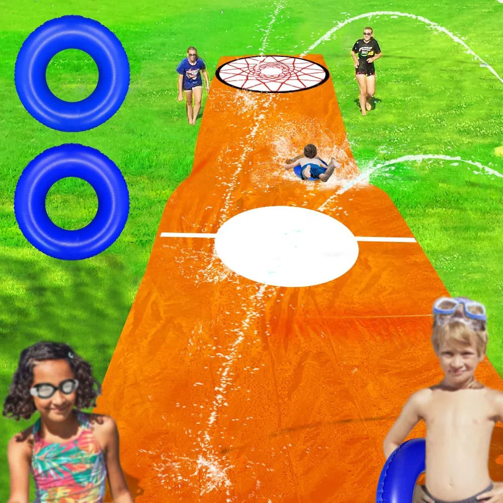 Water Slide 33Ft x 5Ft with 2 Sliding Ring N2522