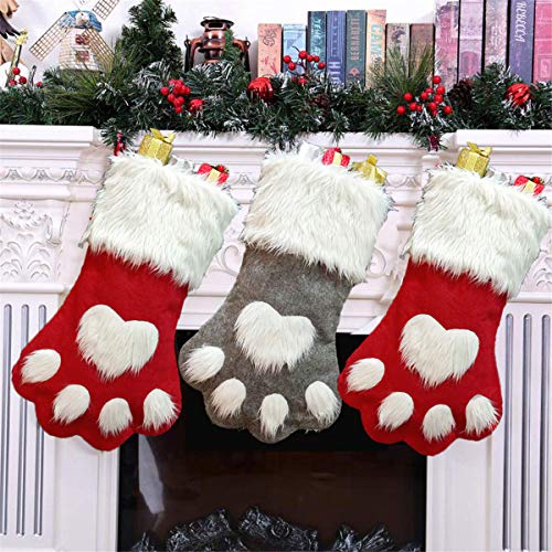 Plush Plaid Christmas Stockings C7197