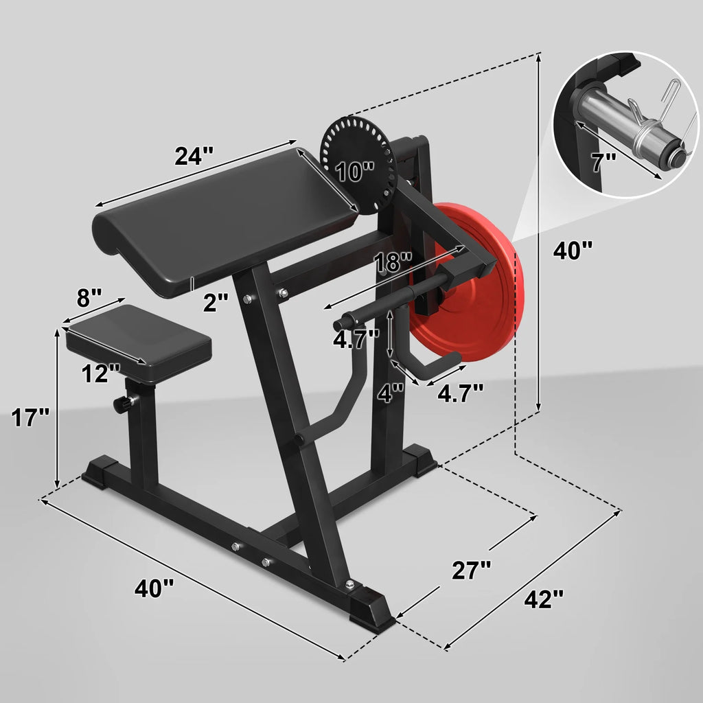 Bicep Curl and Tricep Press Extension Machine 2 in 1 T250224