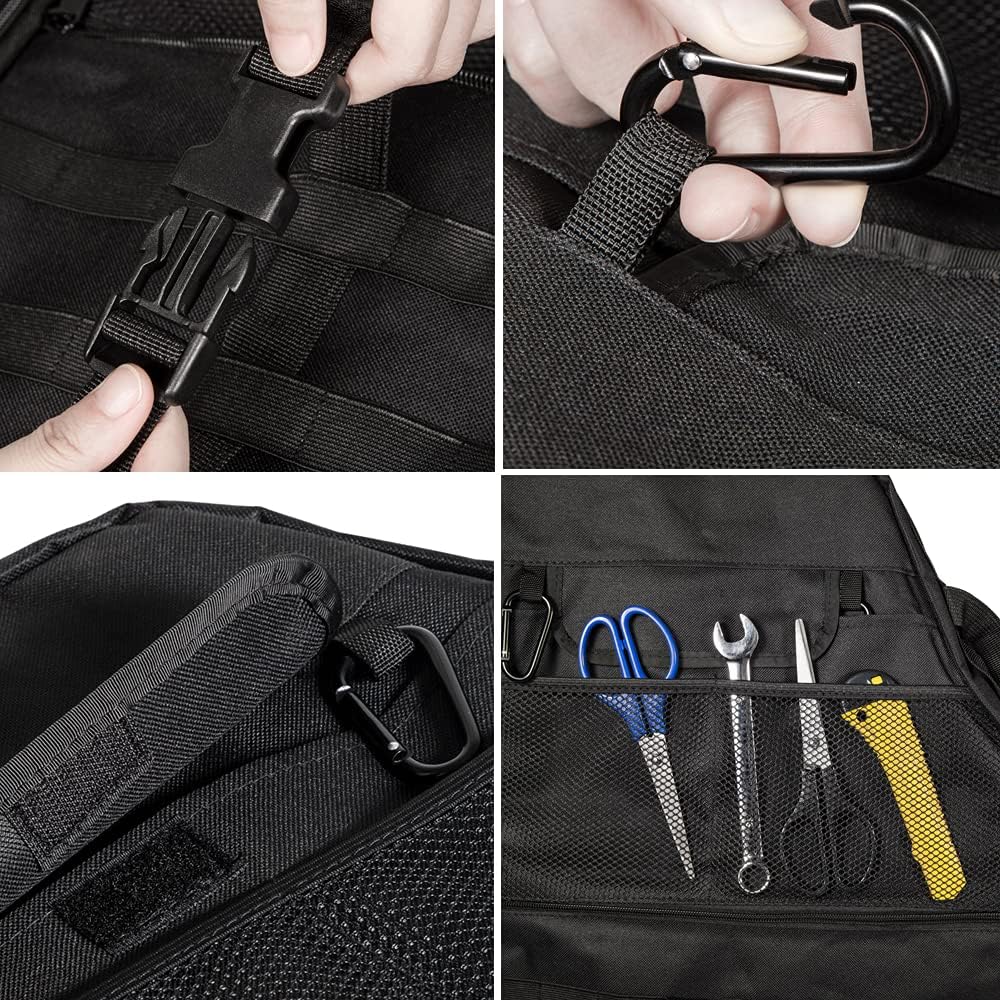 Jeep Wrangler Roll Bar Storage Bag with Multi-Pockets & Cargo Bag Tool Kits L4449